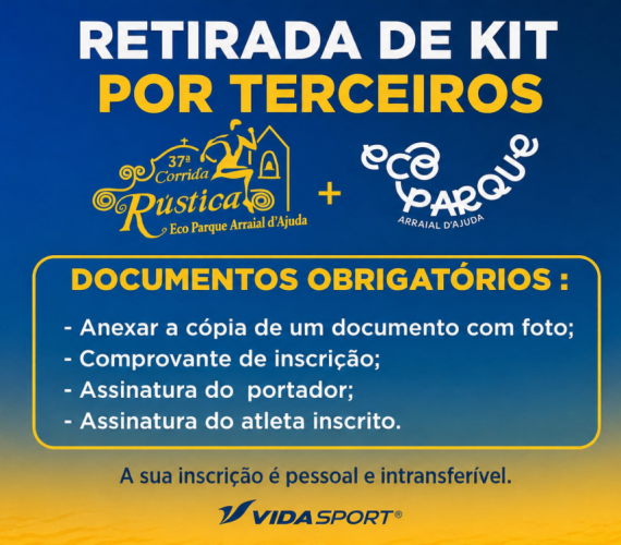 RETIRADA DE KIT POR TERCEIROS