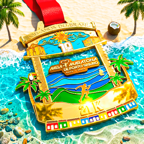 Meia de Porto Seguro terá kits exclusivos e medalha extra na edição de 10 anos