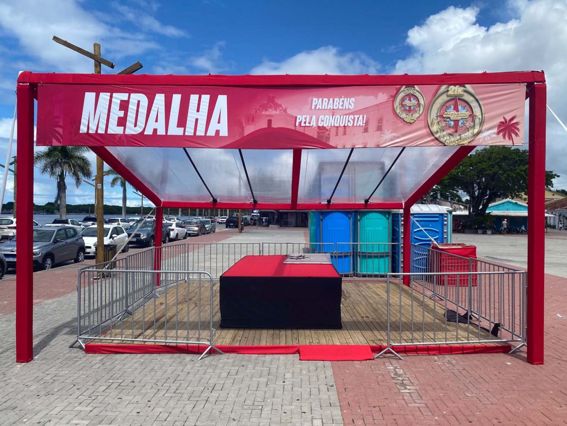 Estrutura grandiosa é um dos destaques da Meia Maratona de Porto Seguro