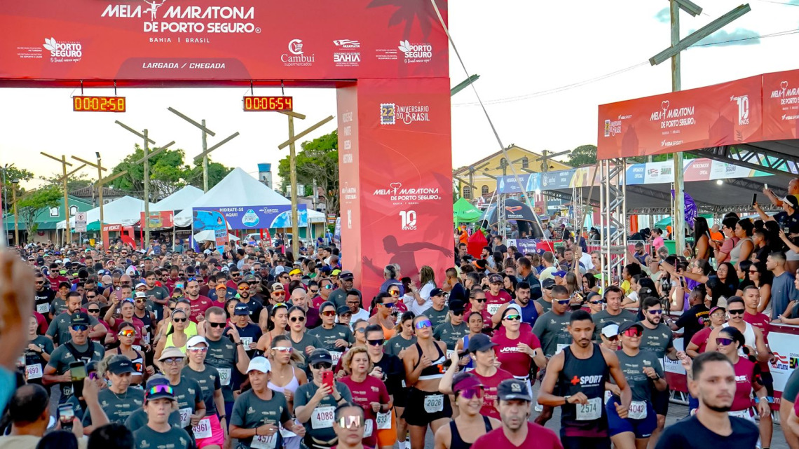 Recordes históricos marcam os 10 anos da Meia Maratona de Porto Seguro